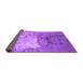 Sideview of Oriental Purple Industrial Rug, urb2070pur