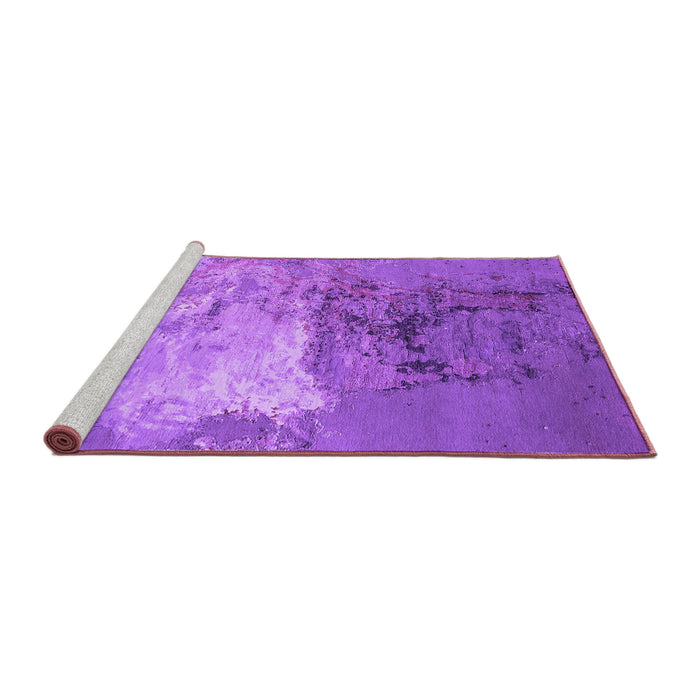 Sideview of Machine Washable Oriental Purple Industrial Area Rugs, wshurb2070pur