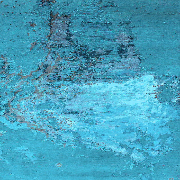 Square Oriental Light Blue Industrial Rug, urb2070lblu