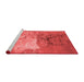 Industrial Red Washable Rugs