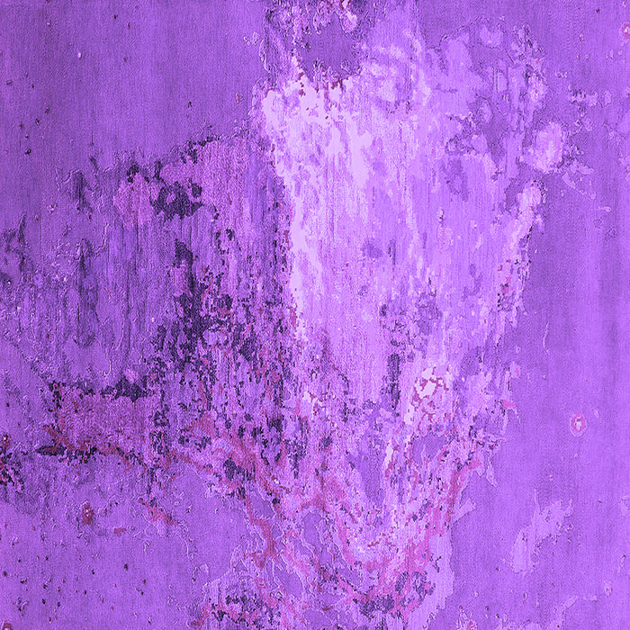 Square Machine Washable Oriental Purple Industrial Area Rugs, wshurb2070pur