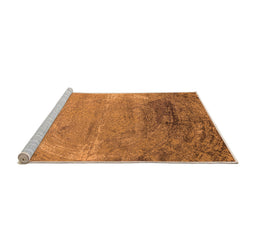 Sideview of Machine Washable Oriental Orange Industrial Area Rugs, wshurb2071org