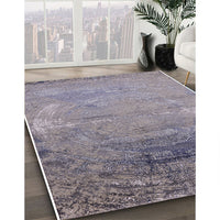 Mid-Century Modern Purple Oriental Rug, urb2071