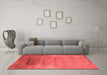 Industrial Red Washable Rugs