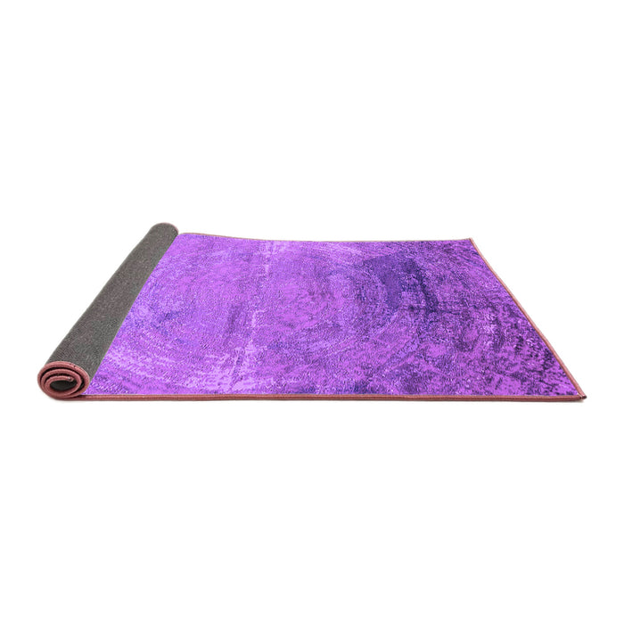 Sideview of Oriental Purple Industrial Rug, urb2071pur