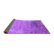 Sideview of Oriental Purple Industrial Rug, urb2071pur