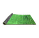 Sideview of Oriental Green Industrial Rug, urb2071grn