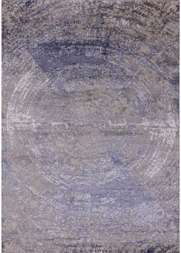 Mid-Century Modern Purple Oriental Rug, urb2071