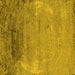 Square Machine Washable Oriental Yellow Industrial Rug, wshurb2071yw