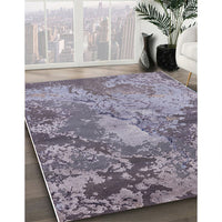 Mid-Century Modern Purple Oriental Rug, urb2072