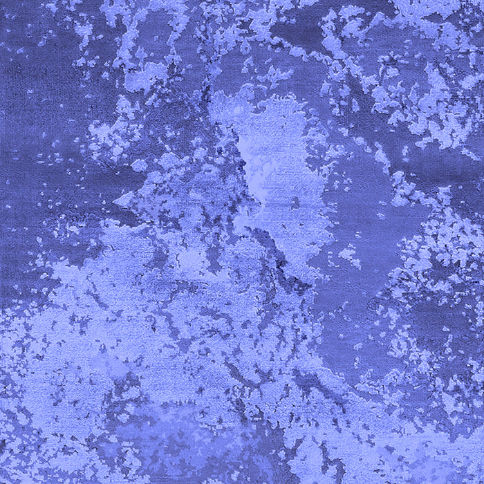 Machine Washable Oriental Blue Industrial Rug, wshurb2072blu