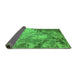 Sideview of Oriental Green Industrial Rug, urb2072grn