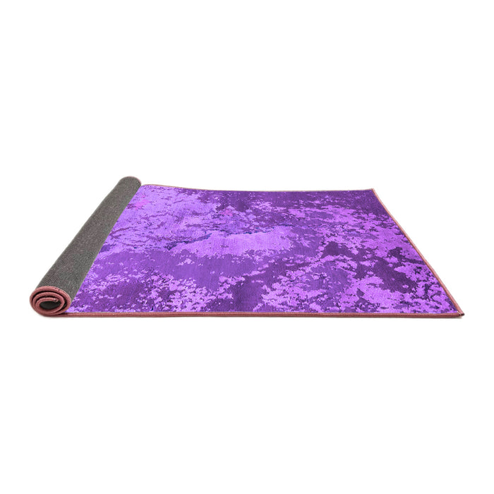 Sideview of Oriental Purple Industrial Rug, urb2072pur