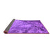 Sideview of Oriental Purple Industrial Rug, urb2072pur