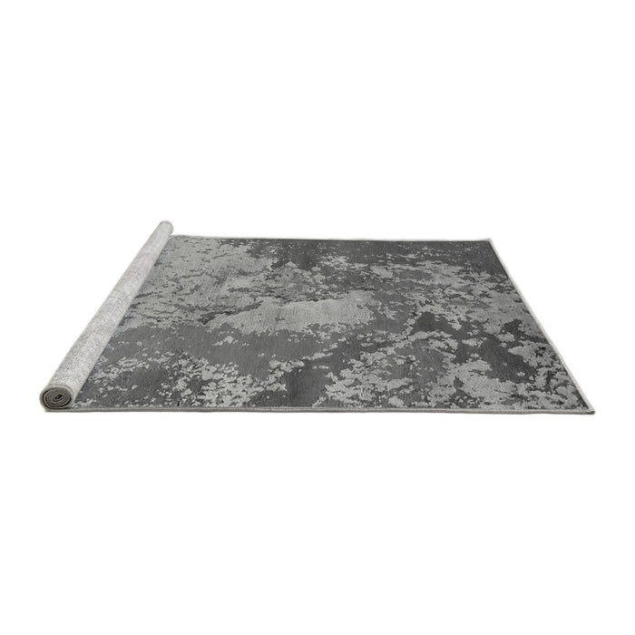Sideview of Machine Washable Oriental Gray Industrial Rug, wshurb2072gry