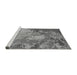 Sideview of Machine Washable Oriental Gray Industrial Rug, wshurb2072gry