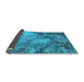 Sideview of Oriental Light Blue Industrial Rug, urb2072lblu