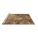 Sideview of Machine Washable Oriental Brown Industrial Rug, wshurb2072brn