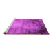 Sideview of Machine Washable Oriental Pink Industrial Rug, wshurb2073pnk