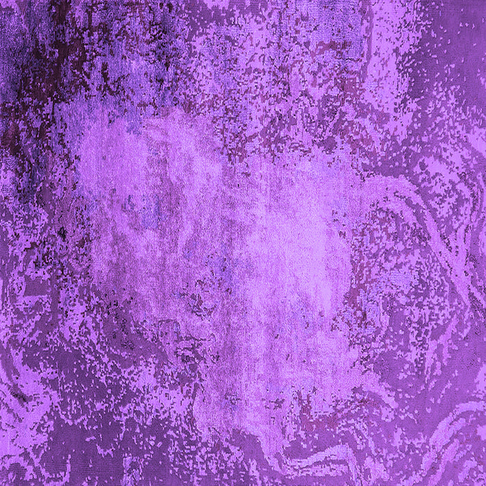 Square Machine Washable Oriental Purple Industrial Area Rugs, wshurb2073pur