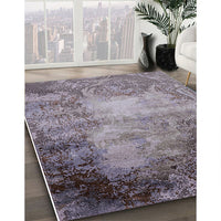 Mid-Century Modern Purple Oriental Rug, urb2073