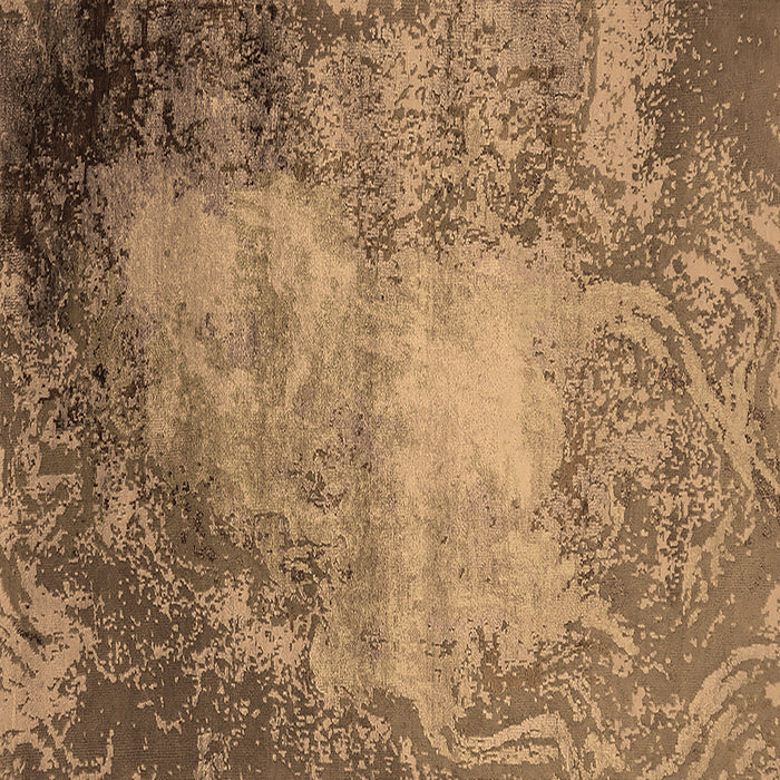 Square Oriental Brown Industrial Rug, urb2073brn