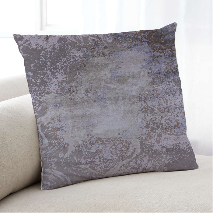 Lifestyle Image of Mid-Century Modern Urban Square Purple Throw Pillow, 18 inch by 18 inch, pwurb2073