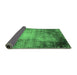 Sideview of Oriental Emerald Green Industrial Rug, urb2073emgrn