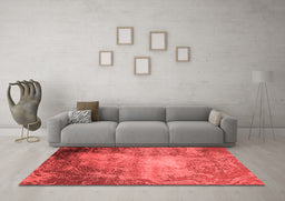 Industrial Red Washable Rugs