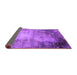 Sideview of Oriental Purple Industrial Rug, urb2073pur