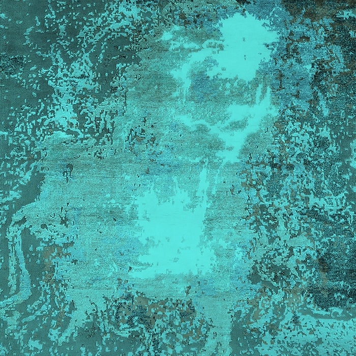 Oriental Turquoise Industrial Rug, urb2074turq