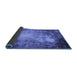 Sideview of Oriental Blue Industrial Rug, urb2074blu