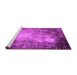 Sideview of Machine Washable Oriental Pink Industrial Rug, wshurb2074pnk