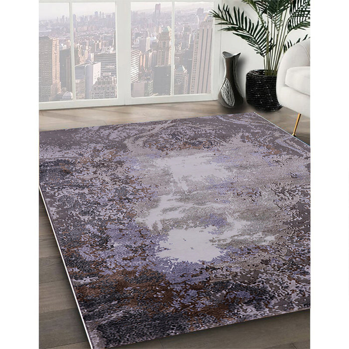 Machine Washable Industrial Modern Gray Rug in a Family Room, wshurb2074