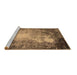 Sideview of Machine Washable Oriental Brown Industrial Rug, wshurb2074brn