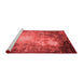 Industrial Red Washable Rugs