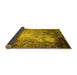 Sideview of Oriental Yellow Industrial Rug, urb2074yw