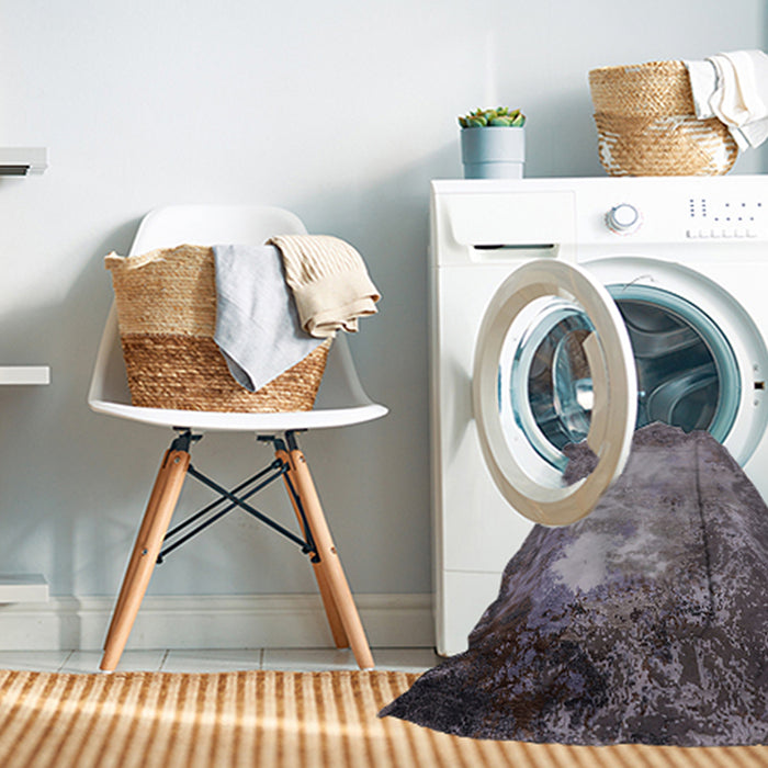 Machine Washable Industrial Modern Gray Rug in a Washing Machine, wshurb2074