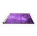 Sideview of Machine Washable Oriental Purple Industrial Area Rugs, wshurb2074pur