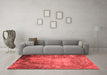 Industrial Red Washable Rugs