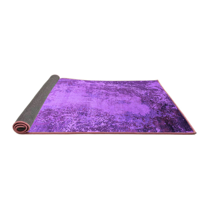 Sideview of Oriental Purple Industrial Rug, urb2075pur