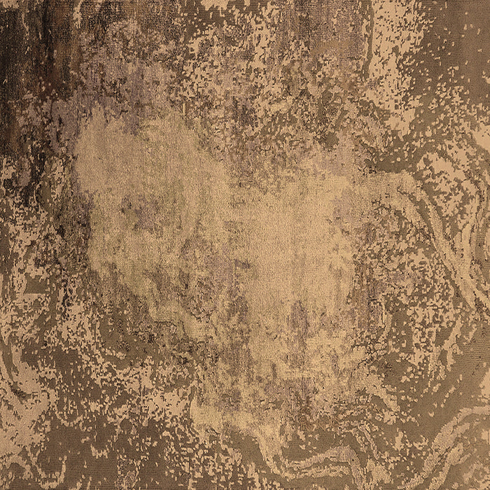 Square Oriental Brown Industrial Rug, urb2075brn