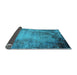 Sideview of Oriental Light Blue Industrial Rug, urb2075lblu