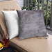 Front View of Mid-Century Modern Urban Square Carbon Gray Throw Pillow, 18 inch by 18 inch, pwurb2075
