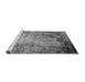 Sideview of Machine Washable Oriental Gray Industrial Rug, wshurb2075gry