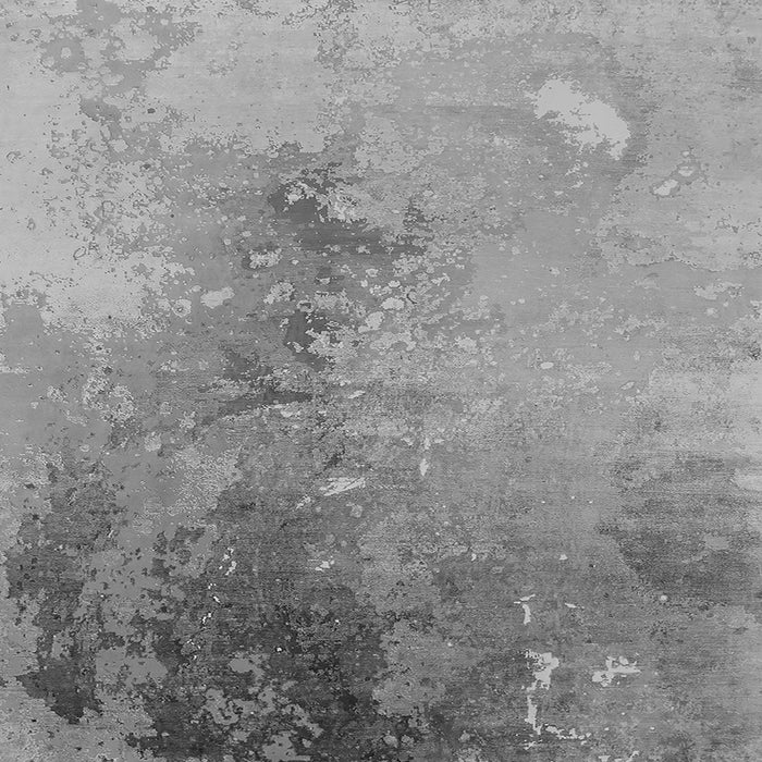 Square Machine Washable Oriental Gray Industrial Rug, wshurb2076gry