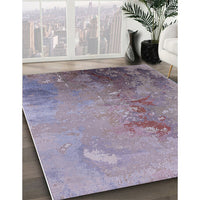 Mid-Century Modern Purple Oriental Rug, urb2076