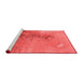 Industrial Red Washable Rugs