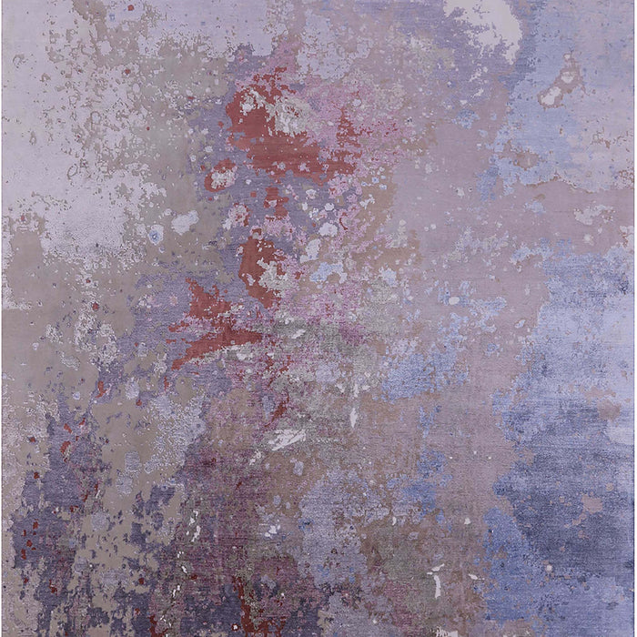 Mid-Century Modern Purple Oriental Rug, urb2076