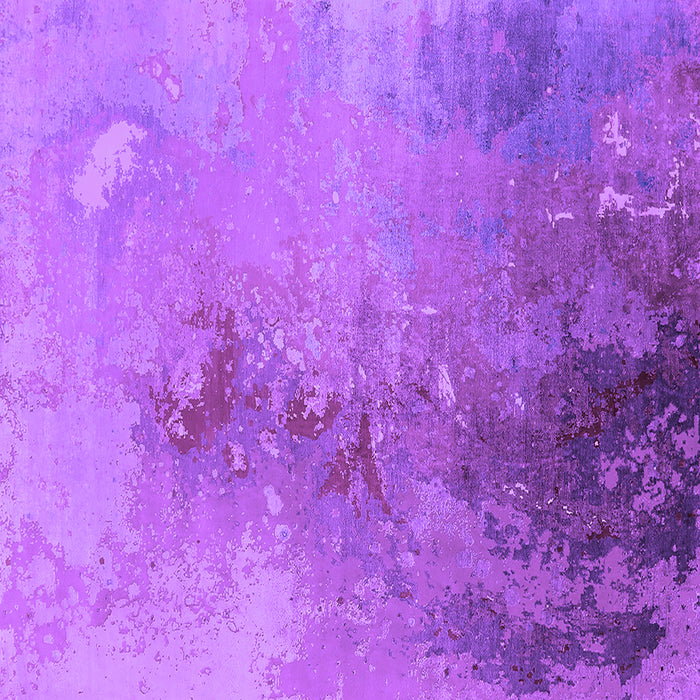 Square Machine Washable Oriental Purple Industrial Area Rugs, wshurb2076pur